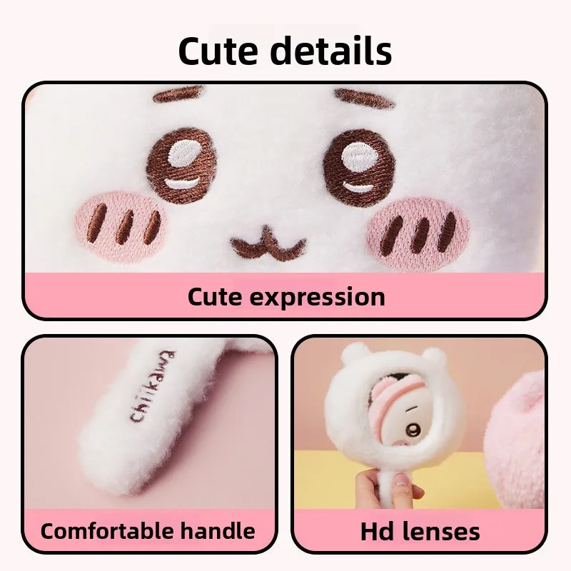 Chiikawa Mini Cute Hand Mirror Portable Compact Vanity Mirror for Women Girls Kawaii Cosmetic Gift - Image 4