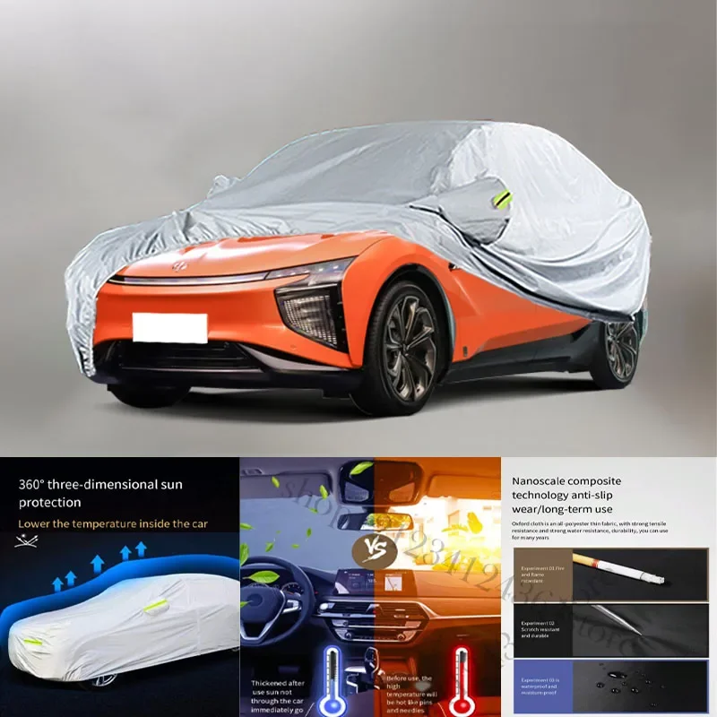 

For Hiphi X Auto Anti snow Anti dust Anti-uv Anti peeling paint And Anti Rainwater 210t car cover Car cover protection