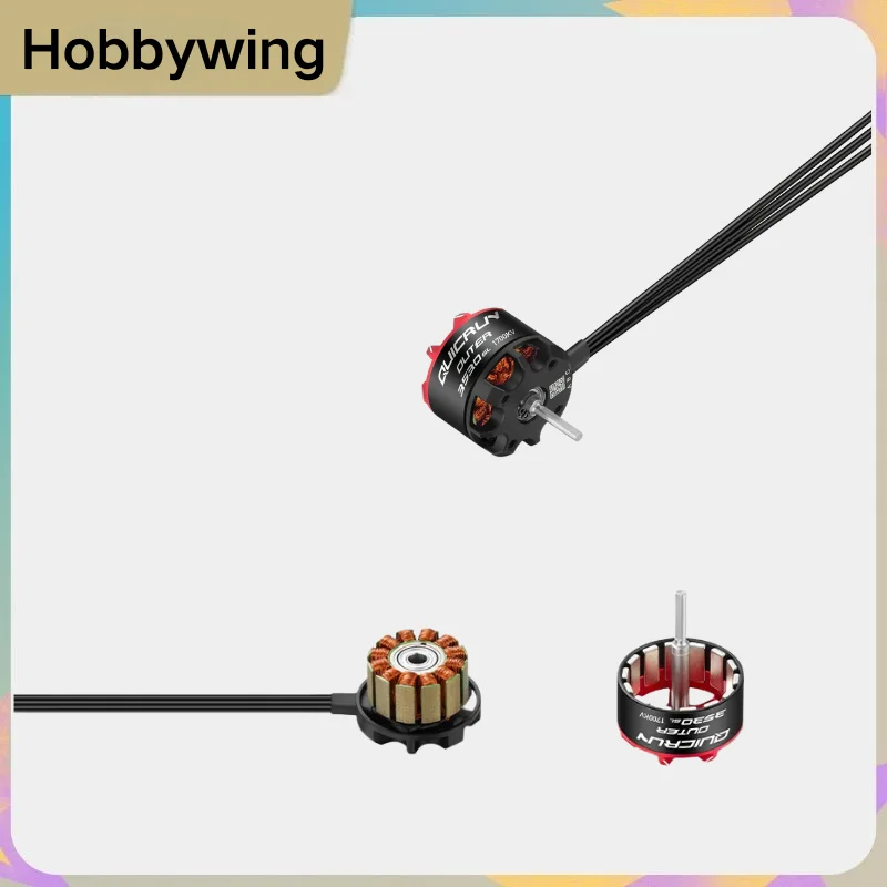 Hobbywing Quicrun Outer 3530 SL 1700KV 2200KV Sensorless Brushless Motor for 1/10 1/12 RC Car Truck Vehicle