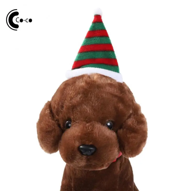 Cat Dog Christmas Hat Winter Warm Pet Cat Dog Santa Claus Hat Christmas Xmas New Year 2023 Plush Navidad Natale Pet Costumes