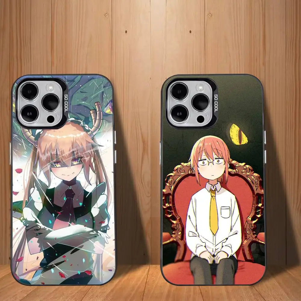 

Miss Kobayashi D-Dragon Maid Phone Case For iPhone 17,16,15,14,13,12,11,Mini,Pro,SE,MAX White Matte Shockproof Cover