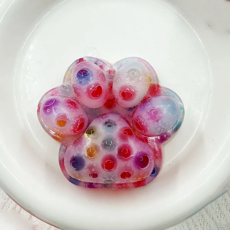 Nuova Zampa di Gatto Spremere Brufoli Giocattoli di Decompressione Divertente Spremere Zampa di Gatto Compulsione Giocattoli di Sfiato Spettrale Alleviare Lo Stress Agitarsi Giocattoli