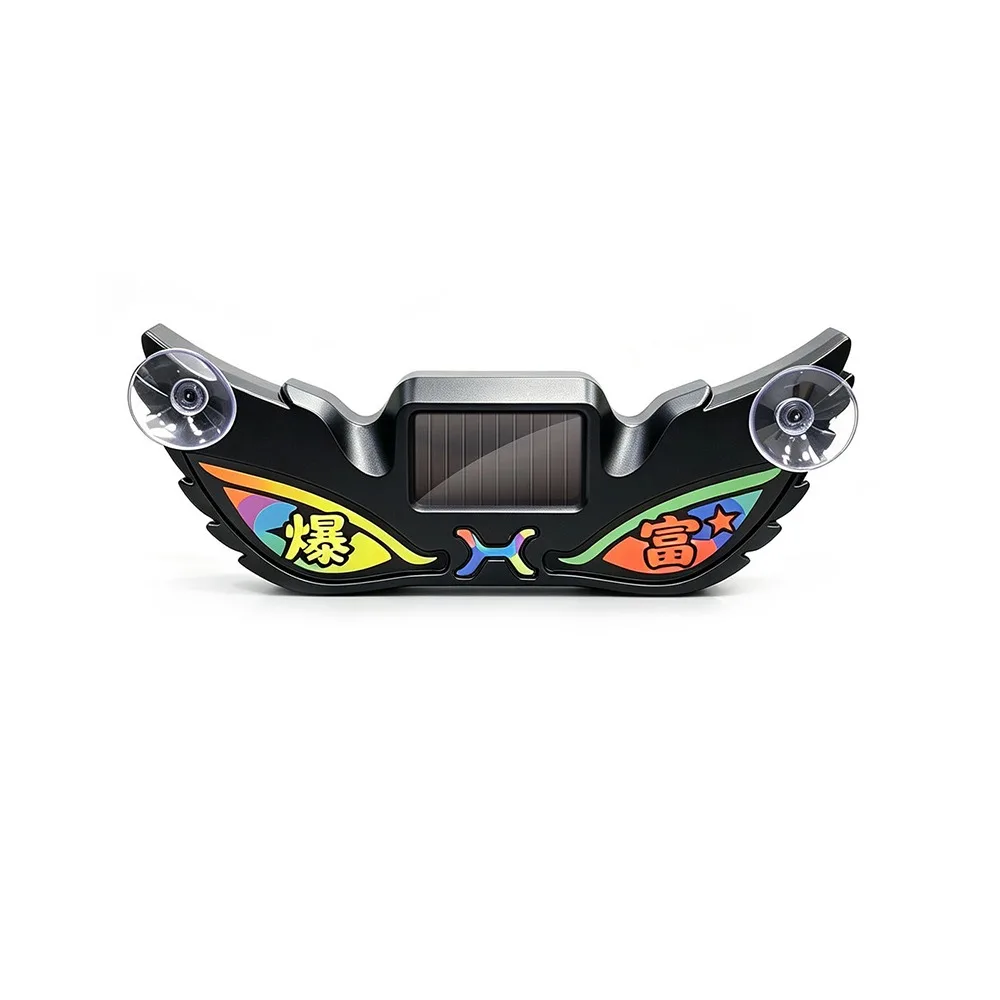Suction Cup Solar Powered Car Neon Light Rechargeable Light Sensing Cool EYE Ambient Lights Solar Powered Vibration Sensing
