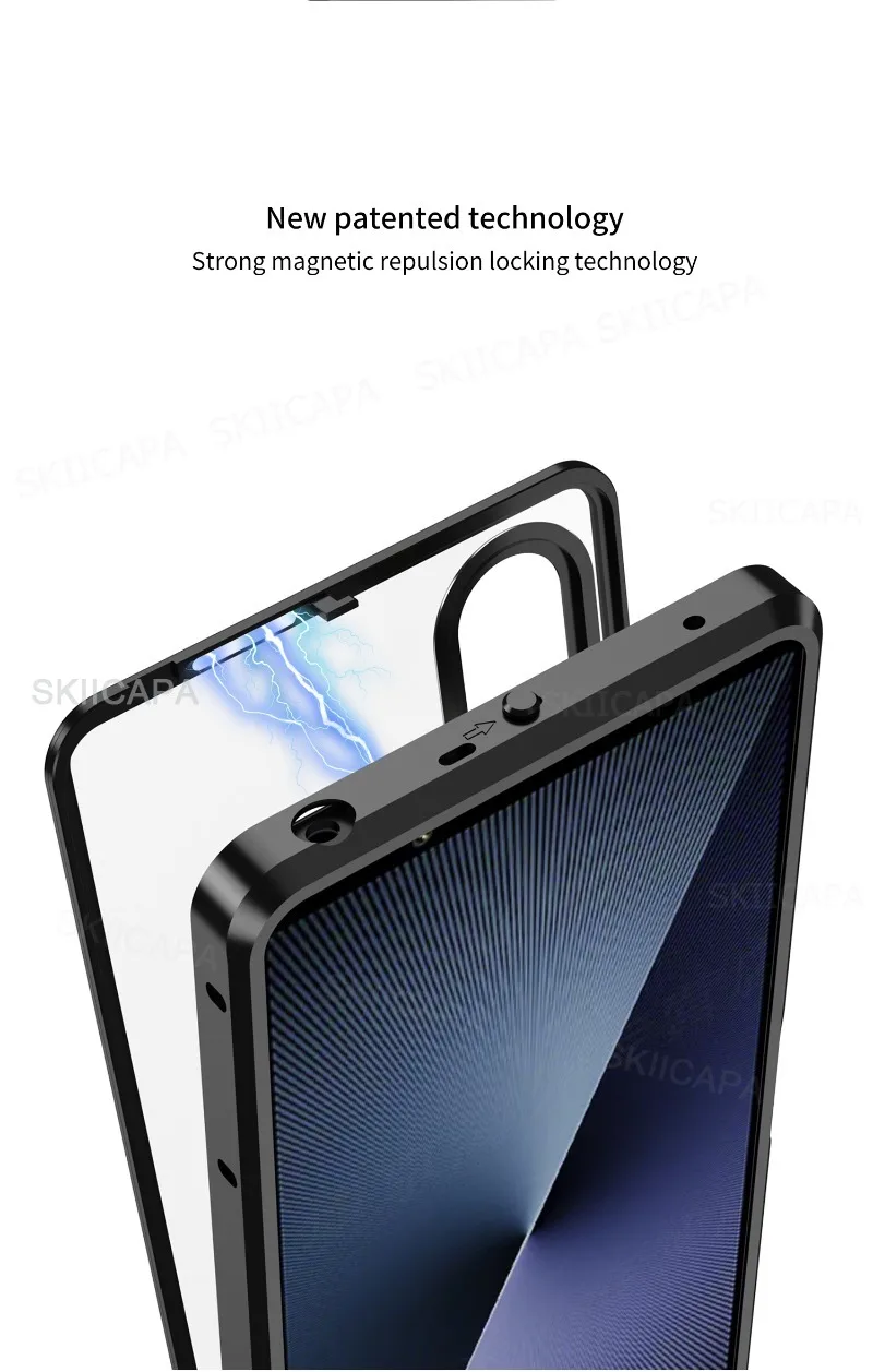 Shockproof Metal Phone Case For Sony Xperia 1 V II Aluminium Alloy Metal Frame Hard Matte Bumper Cover for Xperia 1 VI 1 V view 2
