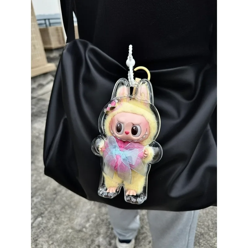 Per Labubu Fall in Wild Custodia protettiva trasparente per bambole di peluche Display Bag Nessuna scatola portatile per cavi per bambole