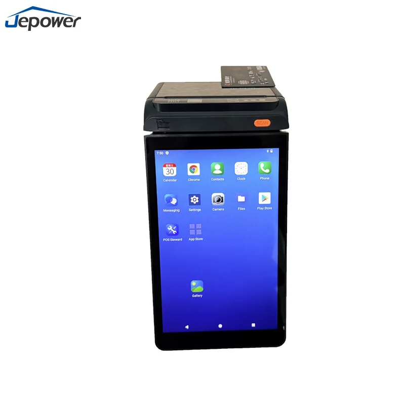 POS Terminal with Barcode Scanner 4G LTE Connectivity POS Machine with Barcode Scanner for Warehouse Management