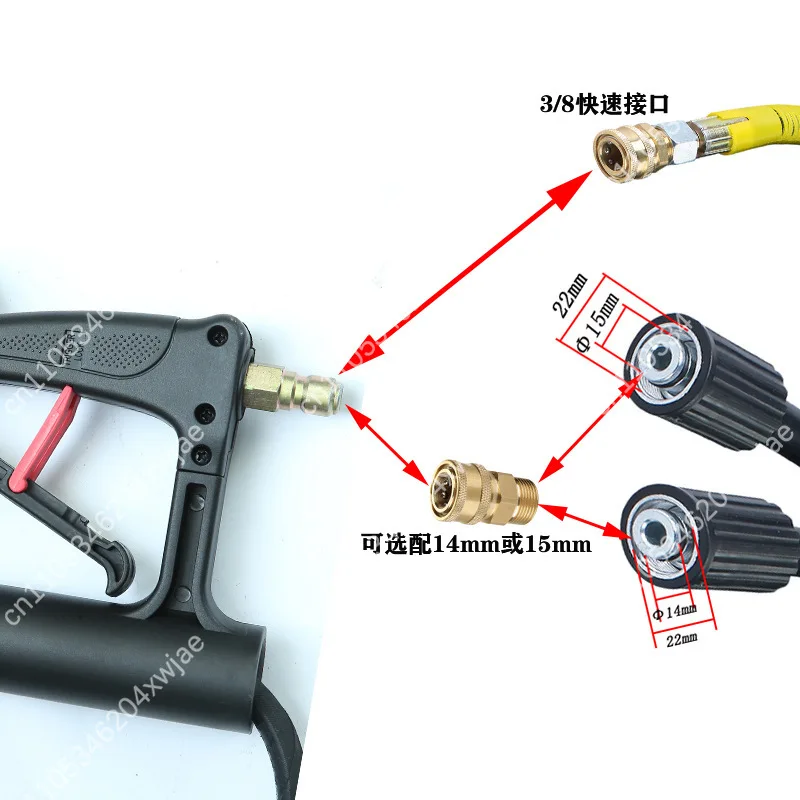 5000PSI Telescoping Pressure Washer Wand, 24FT 4/5-Section Extension Lance with Adjustable Length, High Pressure Cleaning Gun