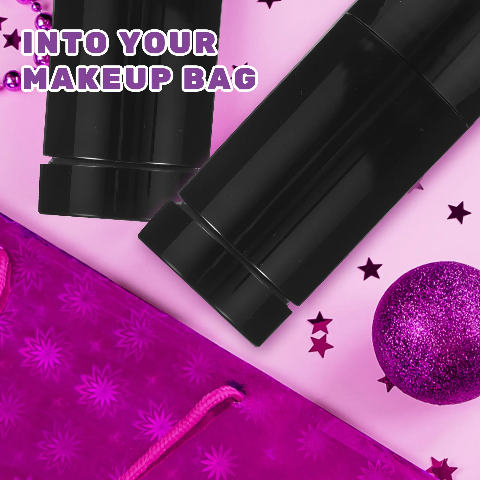 6 Pcs Squeeze Bottles Deodorant Refillable Packing Red Box Empty Container Plastic Kit Black for