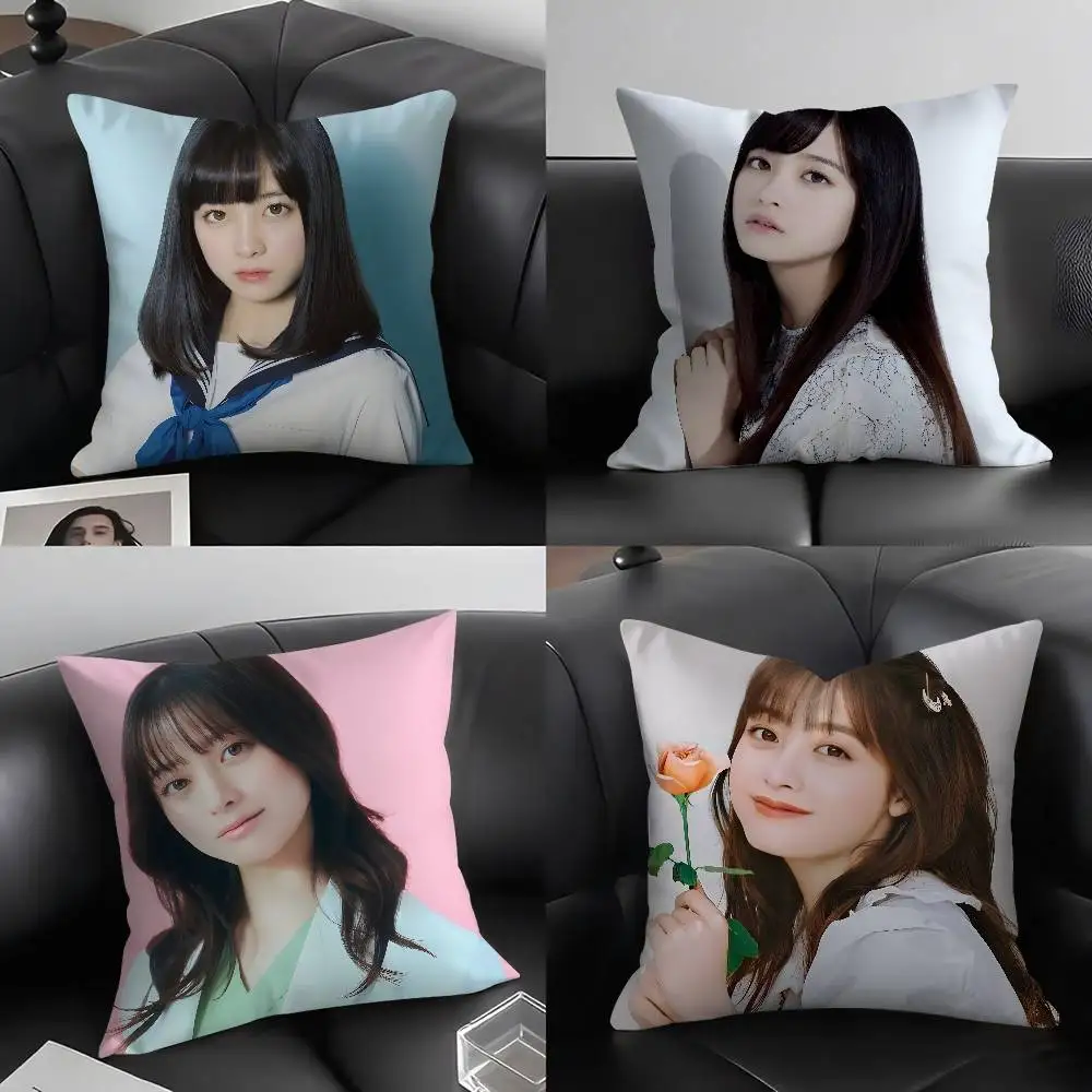 

Pop Singer H-Hashimoto KannaS Pillow Case Soft Plush Fabric Double Sided Print Decorative Home Living Room Gift Cushion Cover