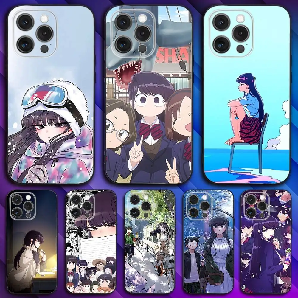 

K-Komi Cannot Communicate Phone Case For iPhone 17,16,15,14,13,12,11,Pro,Max,Plus,X,XS,SE4,E,Mini,Soft Black Case