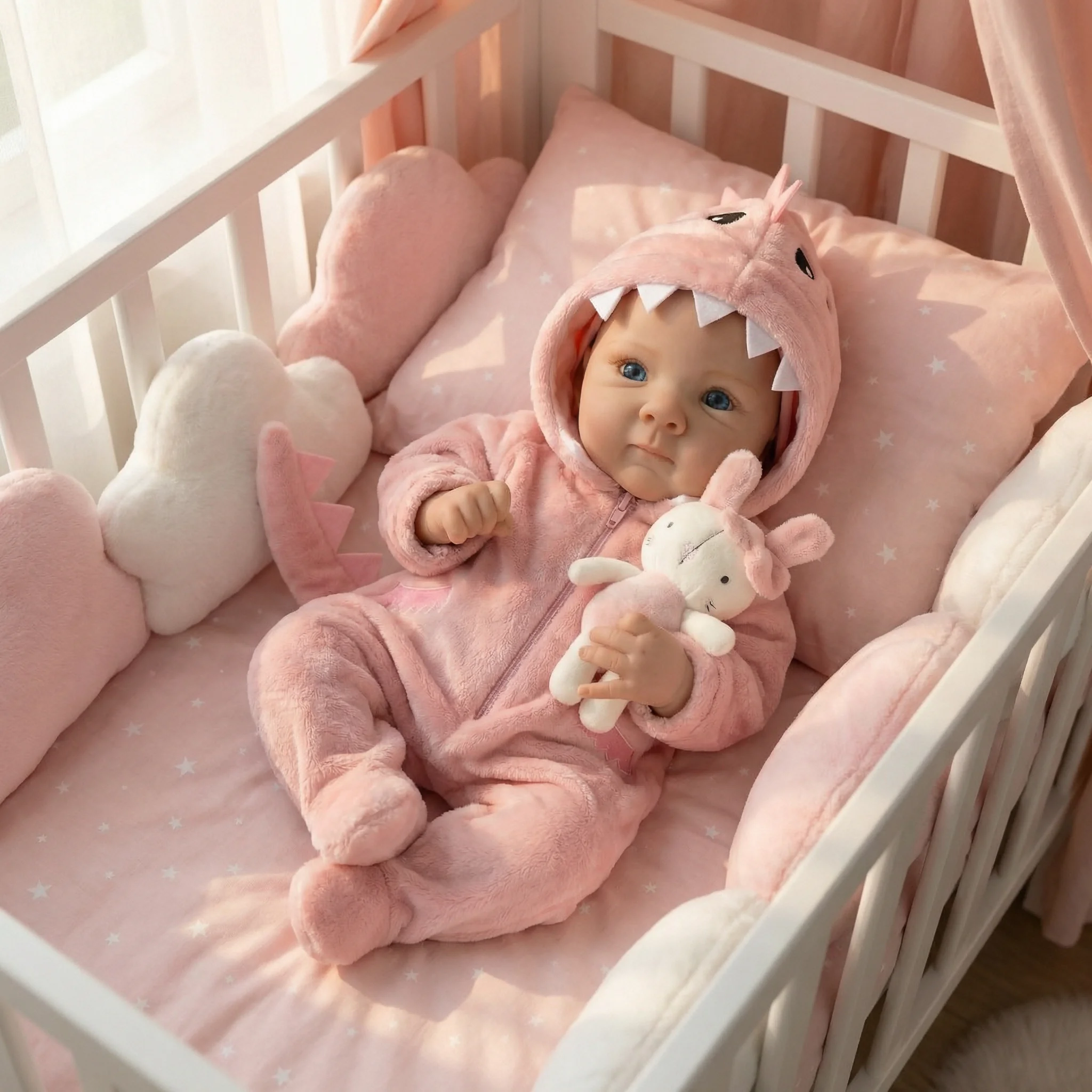 

Кукла-реборн NPK Бетти, 18 дюймов, реалистичная, с полным телом из ткани, многослойной 3D-покраской, коллекционная игрушка