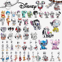 Disney Stitch Minnie Winnie Deadpool 925 Sterling Silver Dangle Charms 925 plata Fit Original Bracelet Beads Jewelry Gift DIY