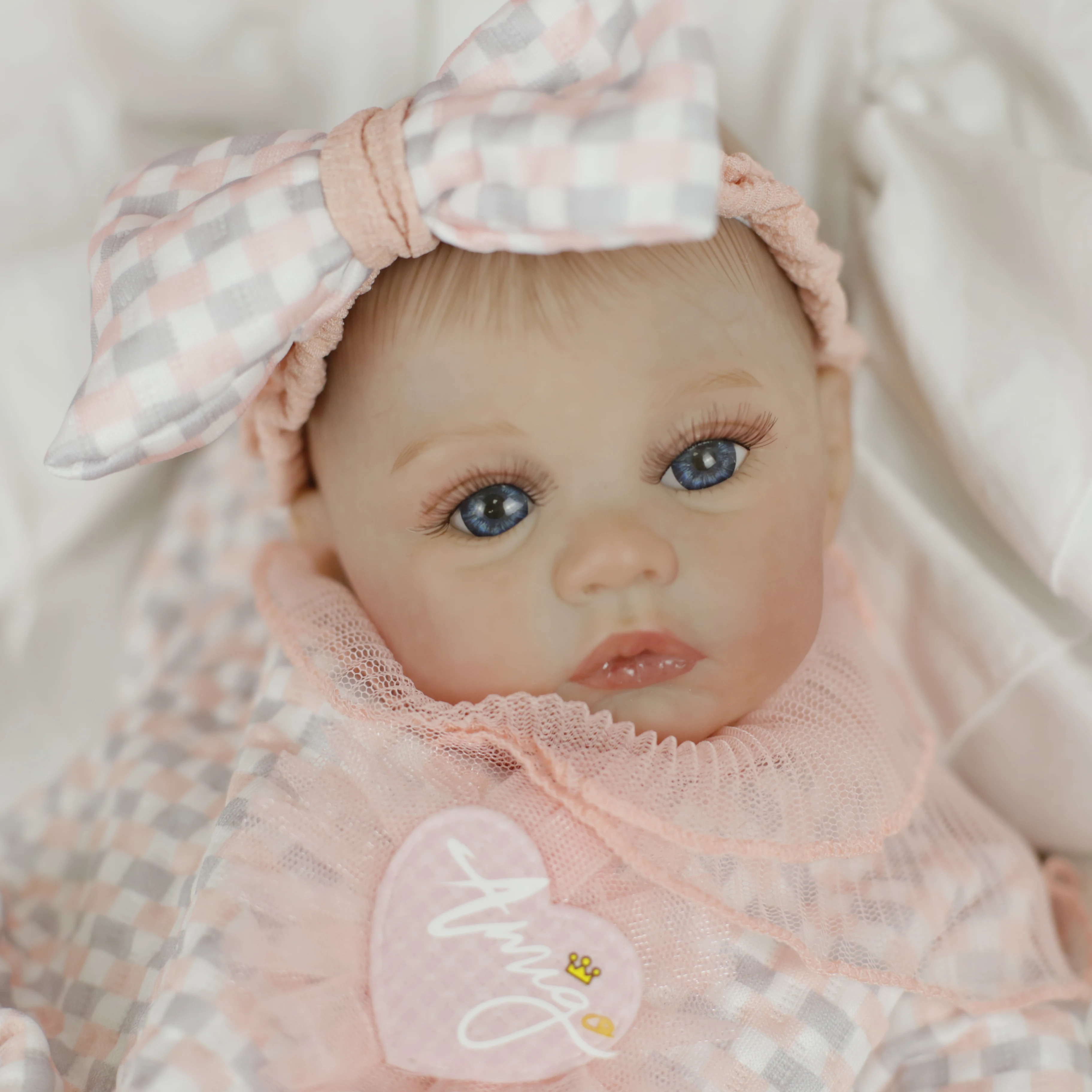 18インチ リボーンドール フルビニールボディ 女の子 メドウ 新生児 手作り 3Dスキン 可視血管 コレクターズアートドール クリスマスプレゼント