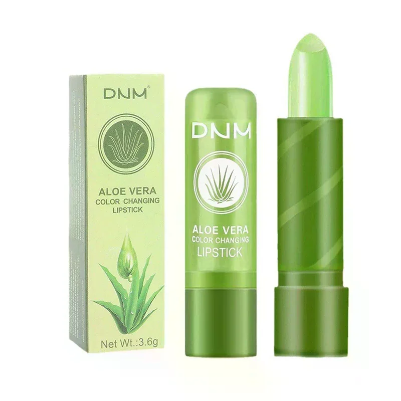 アロエベラ カラーチェンジリップスティック 長持ち、保湿、温度で色が変わるリップバーム、色落ちしにくい栄養リップケア