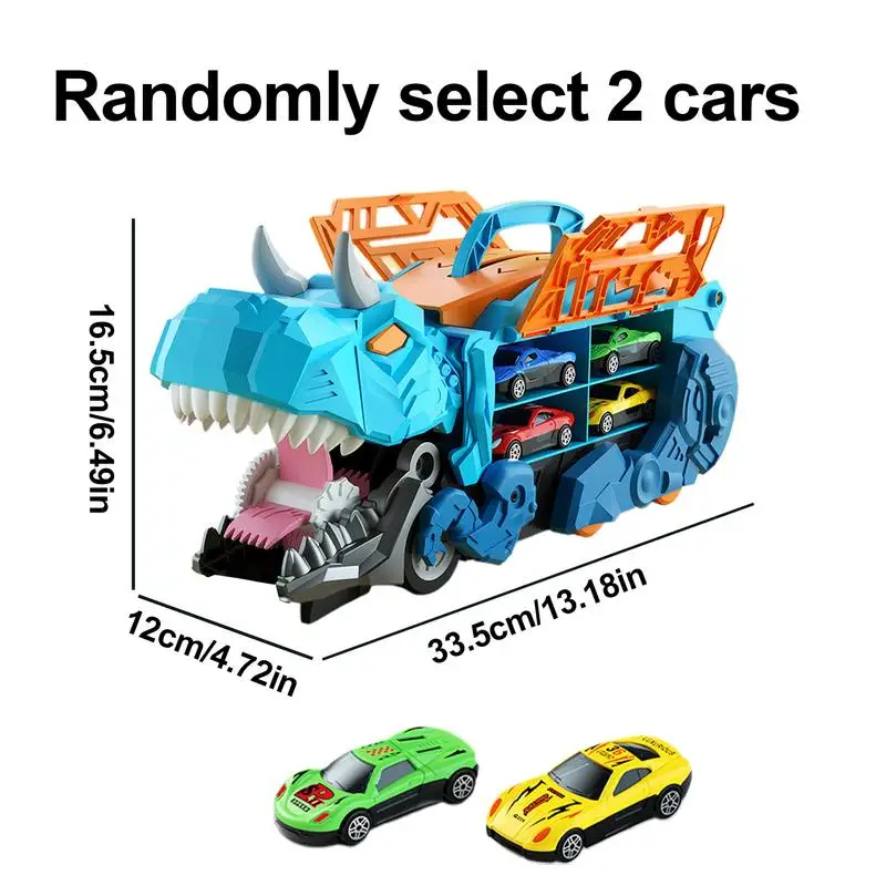 Dinosaur Car Transport Toddler Boy Toys Portable Truck Car Toy Transport Carrier Truck Carrier Vehicles Toys Handle Design