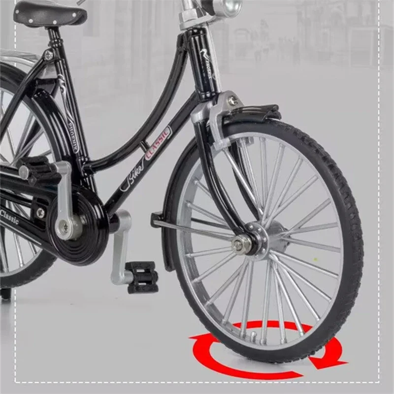 1:10 Mini-Modell Legierung klassische Fahrrad Druckguss Simulation Berg Metall Finger altmodische Fahrrad Modell Sammlung Kinder Spielzeug Geschenk