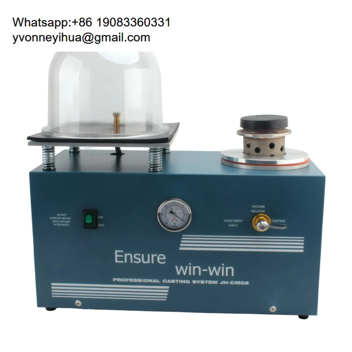 2L Compact Integrated Vacuum Casting Machine - Ideal For High-Density Jewelry Casting With Stable Performance