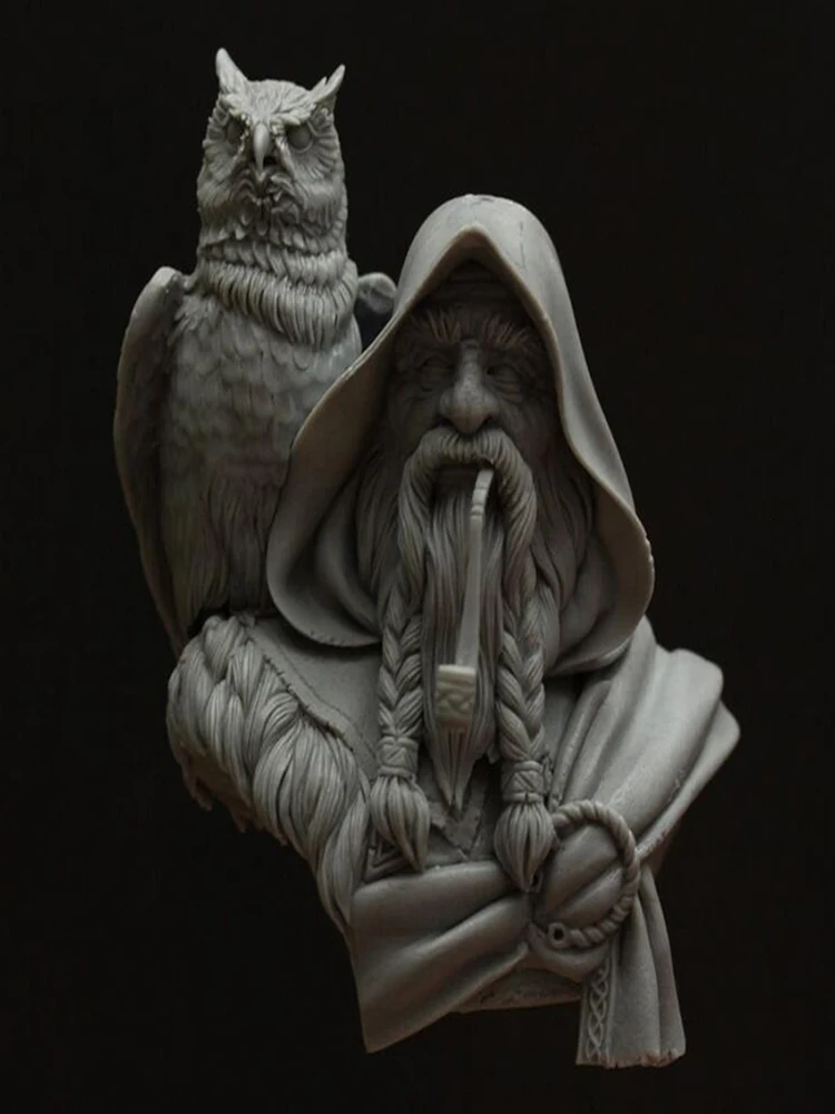 

1/10 ancient warrior FANTASY bust Resin figure Model kits Miniature soldier Unassembled Unpainted