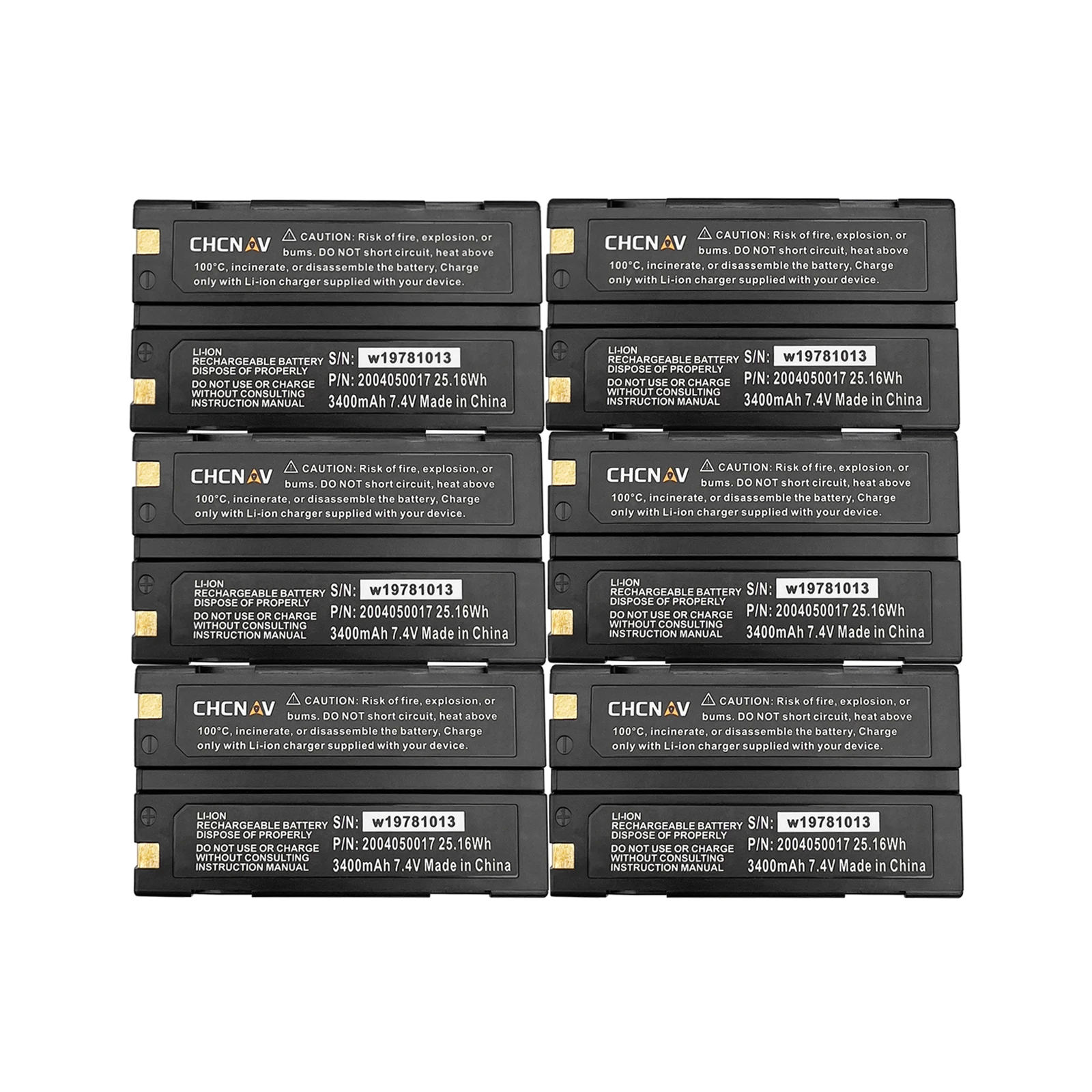 

6 шт. 2004050017 (XB-2) GPS аккумулятор для CHCNAV CHC X90/X91/X93/M500/600 серии GPS аккумуляторная модель GPS-RTK 3400 мАч 7,4 В