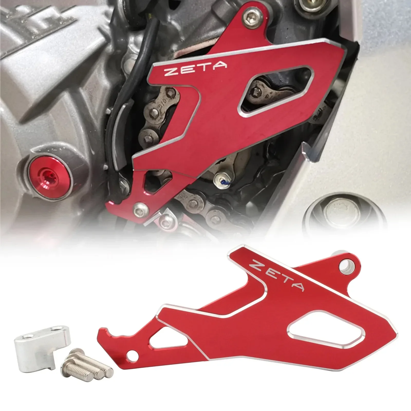 

Motorcycle Guard Rear Chain Sprocket Protector Cover For Honda CRF250L /M CRF250 Rally 2012-2022 Aluminum Red Accesorios Moto