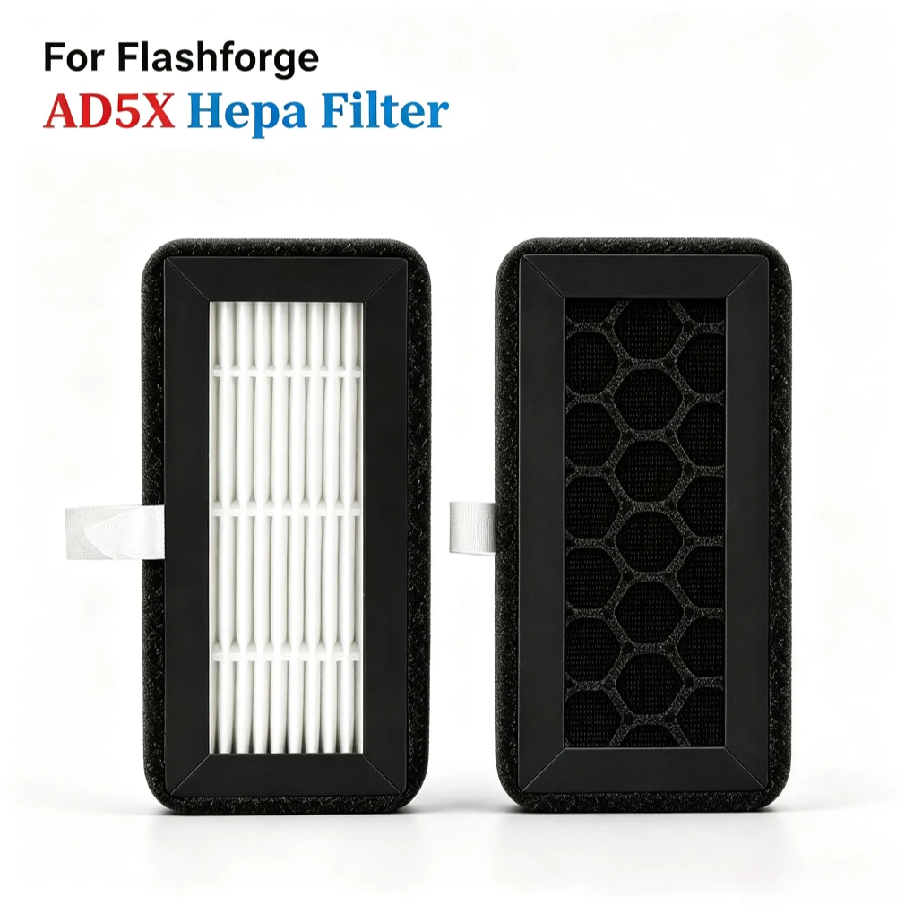 For Flashforge AD5X HEPA Air Filter Replacement High Efficiency Filtration Easy Install 3D Printer Accessories