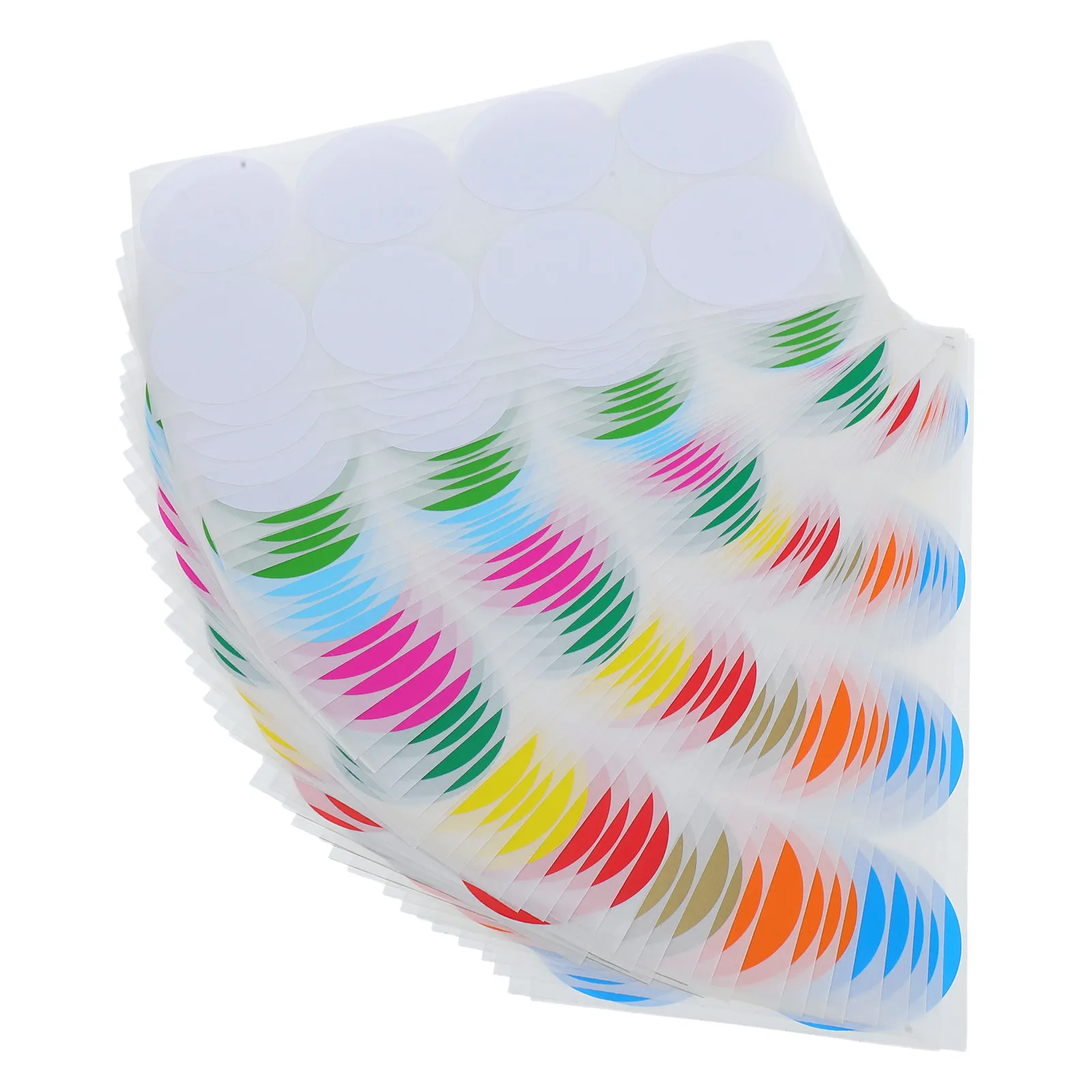 

50 Sheets Blank Round Stickers Self Adhesive Label for Sealing Envelopes Jars Daily Organization Plain Label Solution