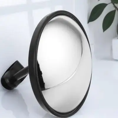 Universal Adjustable Large Round Convex Mirror Blind Spot Waterproof Truck Rearview Durable Abs Metal Easy Install Side Driver view 6