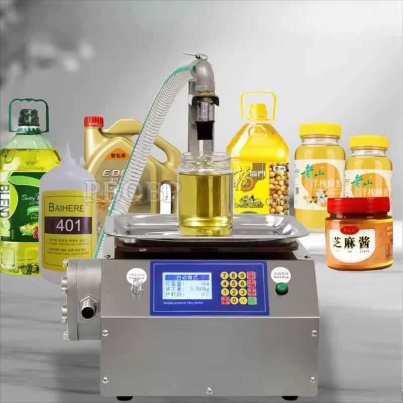 Automatic High Viscosity Oil Beverage lubricating Oil Peanut Butter Lotion Cream Jam Bottle Piston Pump Honey Thick Liquid Paste