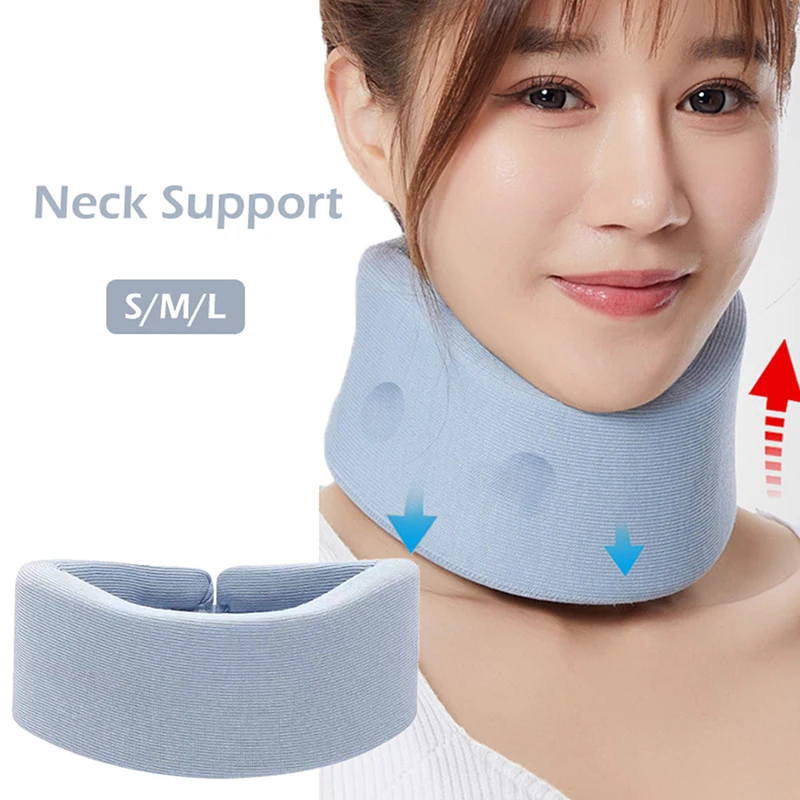 

1PC Neck Support Neck Stretcher Cervical Brace Traction Cervical Collar Office Soft Foam Neck Brace Sleeping Neck Support Brace