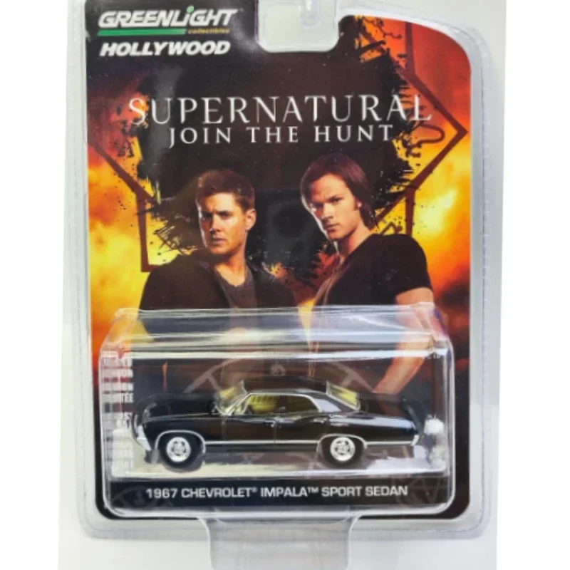 1:64 Supernatural 1967 Chevrolet Impala Sport Sedan Diecast Metal Alloy Model Car Toys For Kids Gift Collection