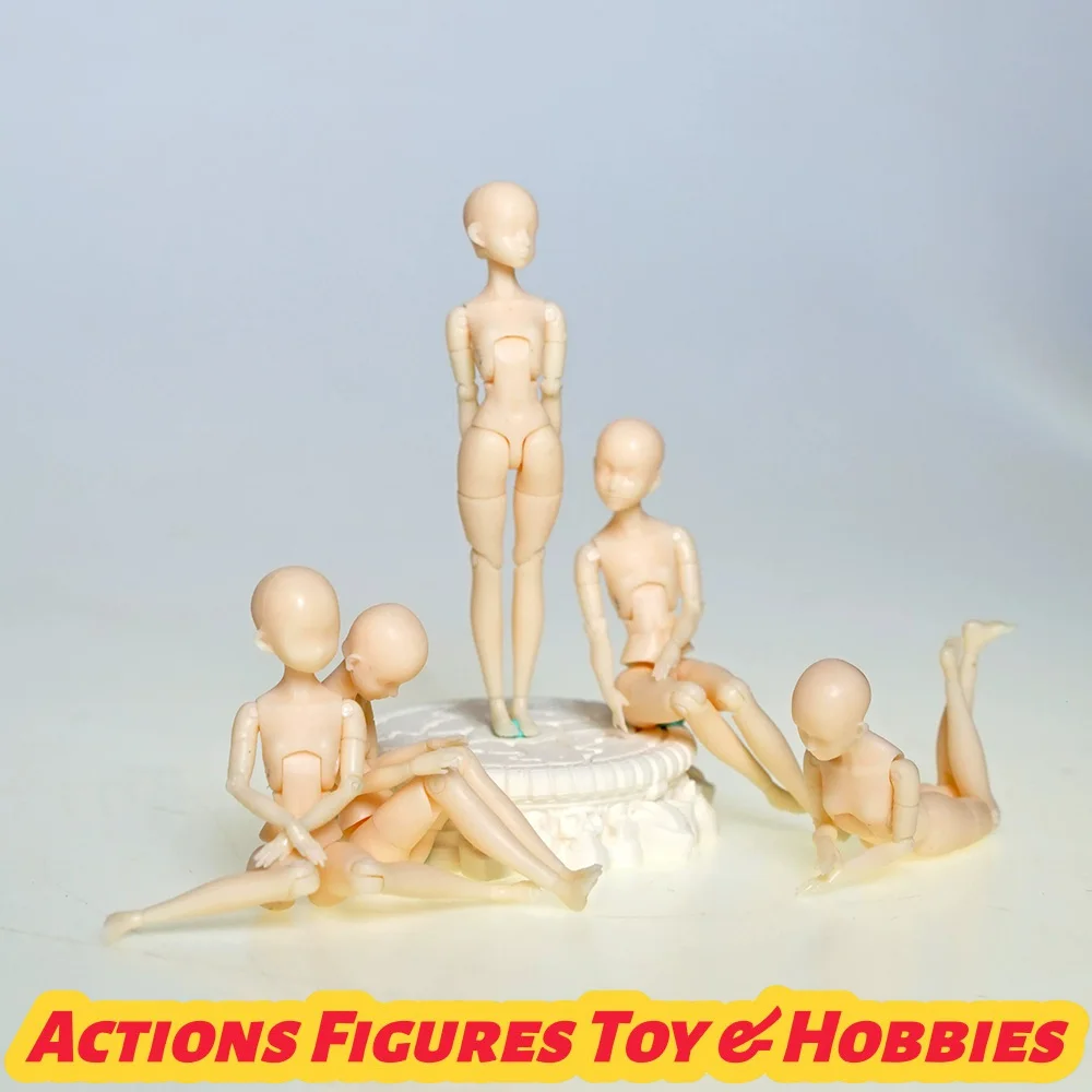 

BEDOLL Glow Mimi 1/24 Scale Unpainted Single Head + Nake Body Model about 6.5cm Action Figure Toys for Art Student DIY