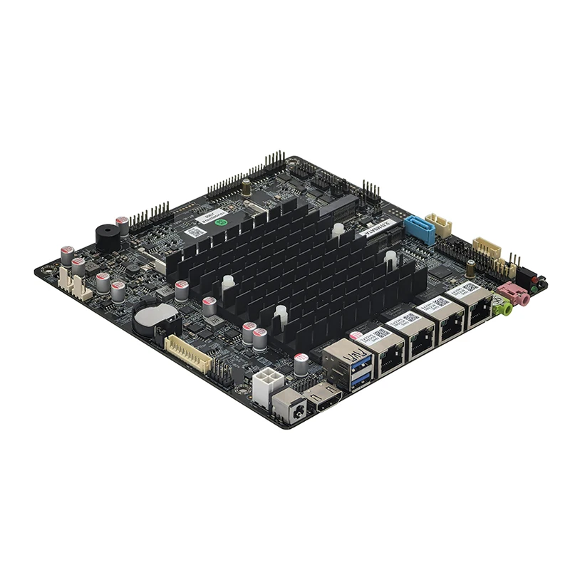 ELSKY 4*Gigabit LAN Black PCB Network Mainboard J1900 BT-4L Fanless Motherboard Optional 3*LAN DDR3