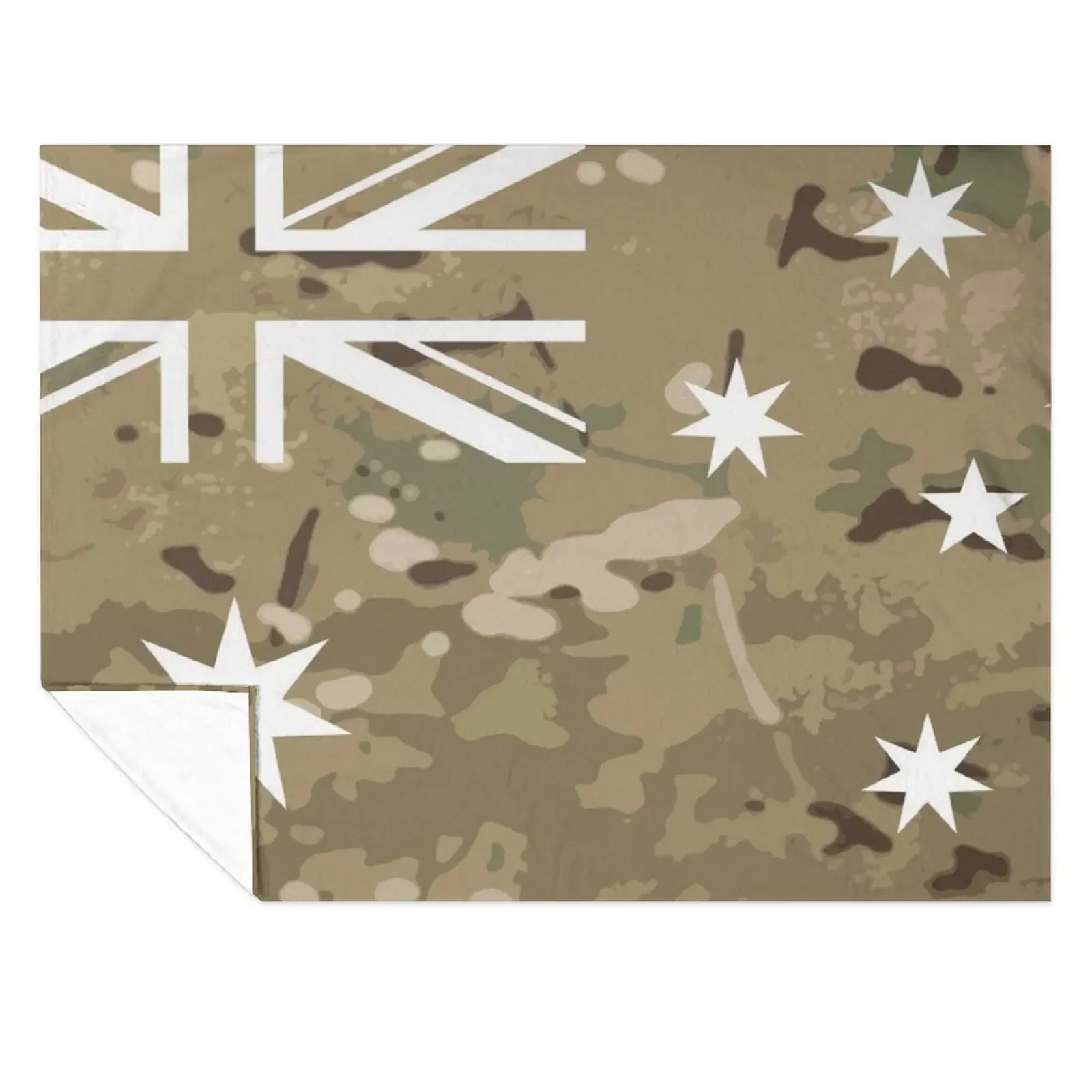 

Australian Multicam Throw Blanket Flannel Fabric Blankets For Bed Designers Baby Blankets