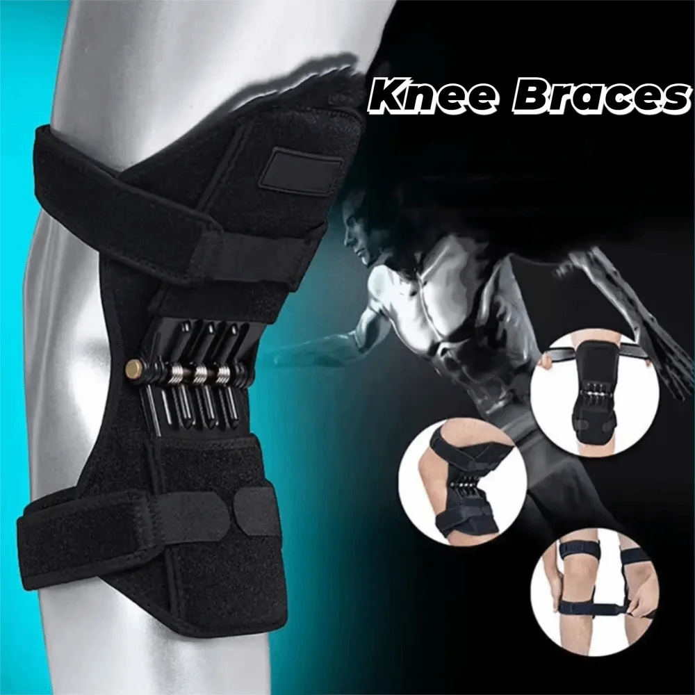 1/2PCS Rebound Spring Knee Protection Boosters ระบายอากาศได้ดีไม่ลื่นสนับเข่าบูสเตอร์แบบคงที่เข่าแขนกีฬา