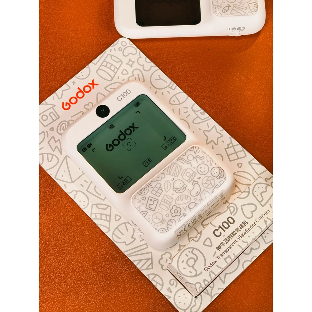 Godox C100 Mini CCD Portable Camera Transparent Viewfinder with 128G Expandable Storage for Movie Vlog Shooting