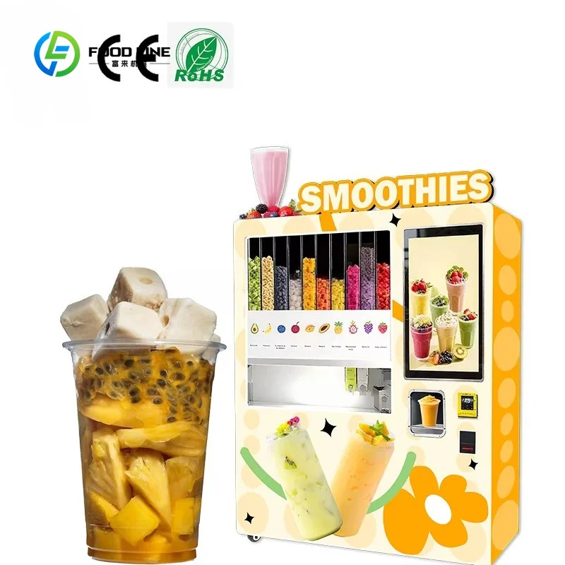 Customized High Quality Smart Party Automatic New Full Automatic Good Quality Self-Service Smoothie Vending Machine