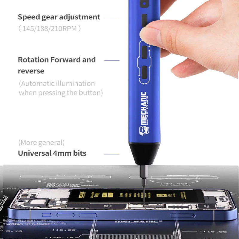 Mechanic ES240 Electric 24in1 Multifunctional Screwdriver Set Phone Disassembly Repair High Precision Electric Screwdriver Set