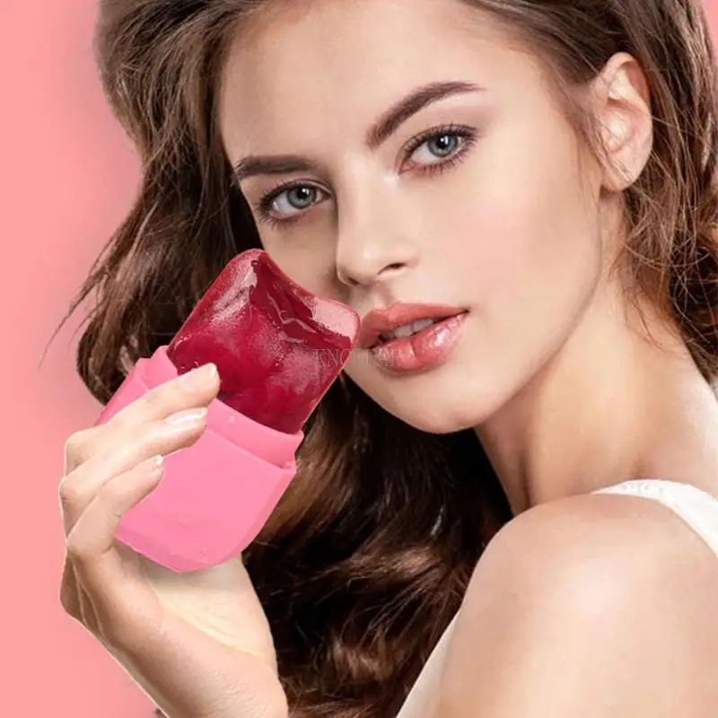 Ice Roller สําหรับใบหน้าซิลิโคน Facial Ball ลูกโลกน้ําแข็งลดอาการบวมและรอยแดง Facial Lift Beauty Care คอบางเครื่องมือ Home