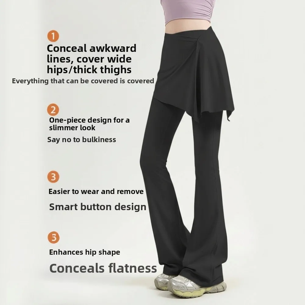 

New Women's Butt Lifting Yoga Pant Skirts Pure Color Quick-Drying Cover up Skirts Sports Butt Skirt for Fitness Running Workout