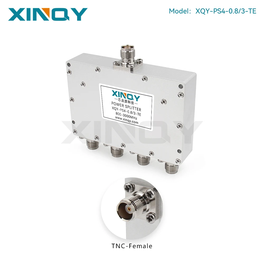 XINQY TNC Female Passive Power Splitter, L-Band 0.8-3GHz Antenna Signal Divider/Combiner, GPS/GNSS