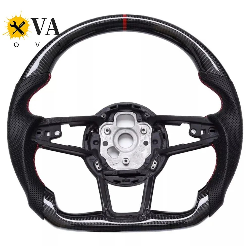 

Steering Wheel Carbon Fiber New for Audi TT R8 A3 A4 B9 A5 RS3 RS4 RS5 S3 S4 S5 A6 A7 A8 Q3 Q5 Q7 Q8 RS6 Upgrade Sports