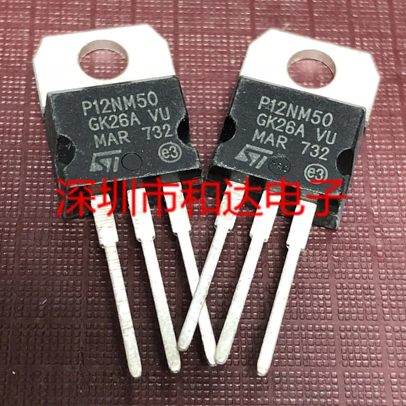 5PCS-10PCS P12NM50 STP12NM50 TO-220 500V 12A ใหม่และต้นฉบับบนสต็อก