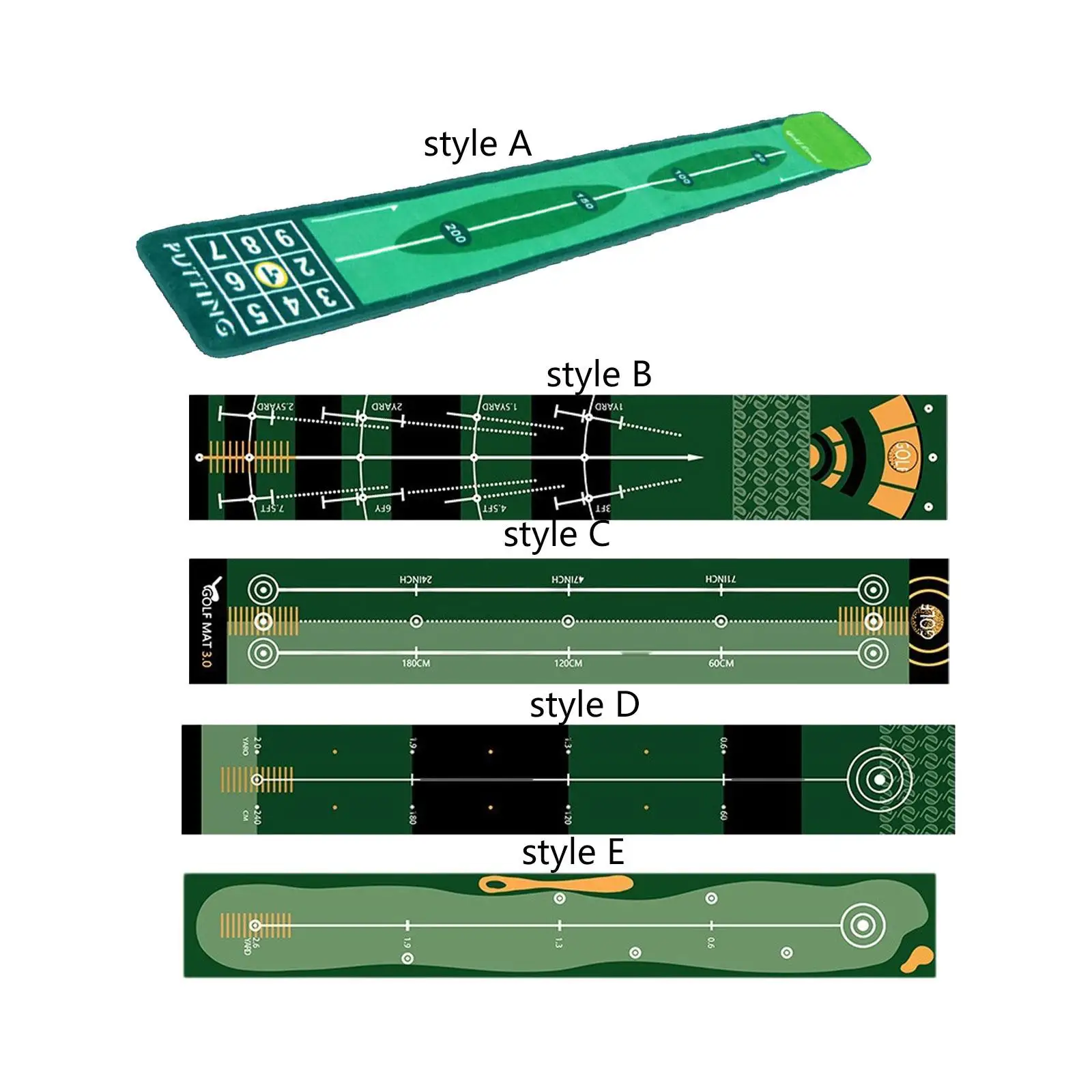 Golf-Putting-Matte, Golfzubehör, Putter-Trainer für Garten, Büro, Zuhause