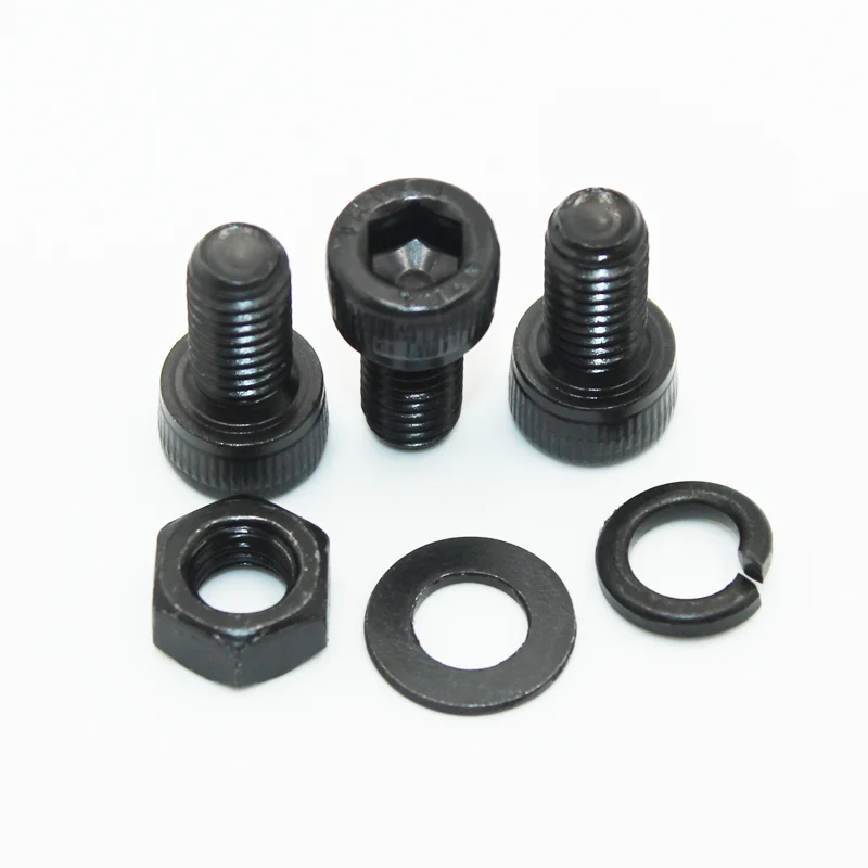 2500 Sechs kant Inbus Innen sechs kant schraube Kopfs ch raube m2 m2, 5 m3 m4 m5 m6 schwarz 2,5 Grad Kohlenstoffs tahl Schrauben Mutter Unter leg scheibe Sortiment – Detail 5