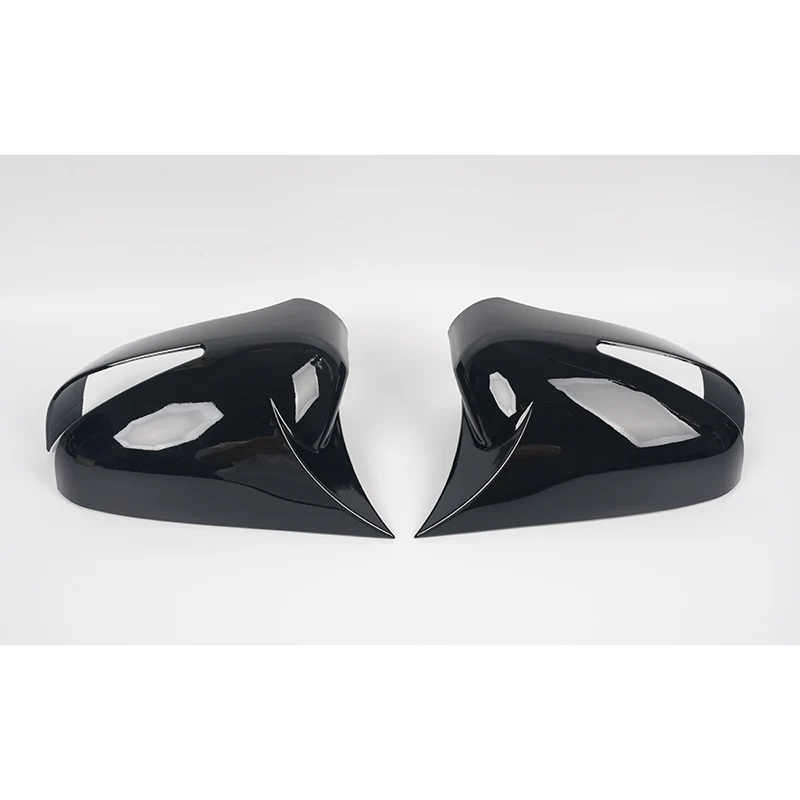 Rearview Mirro CoverFor Honda Civic 8th 2006‑2011 Rear View Stick‑On Mirror Caps Gloss Black Carbon Print With Indicator Cutout