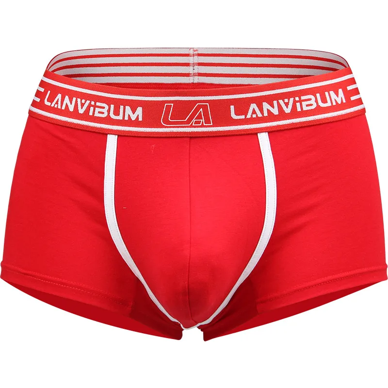 Lanvibum LA648 Boxer Homme Calzoncillos Hombre Sexy Mens Lycra Cotton Roupa Masculina Boxer Uomo трусы мужские секси