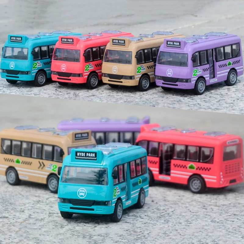 Engraçado simulação ônibus escola inércia modelo de carro crianças quebra-cabeça brinquedo menino carro dos desenhos animados criativo crianças diversão festa feriado presente aniversário