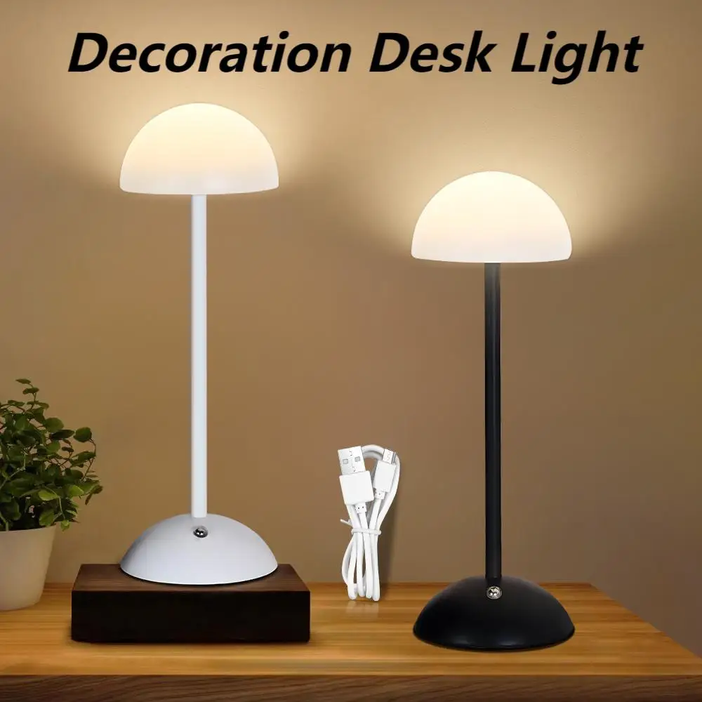 Decoration LED Table Lamp USB Rechargeable Lamp Reading Desk Lights Eye Protection Touch Switch Lantern Night Lights For Bedroom