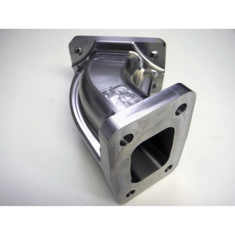 Curvatura de codo de acero inoxidable de 90 grados mecanizada CNC personalizada para mecanizado de torneado de piezas de motor