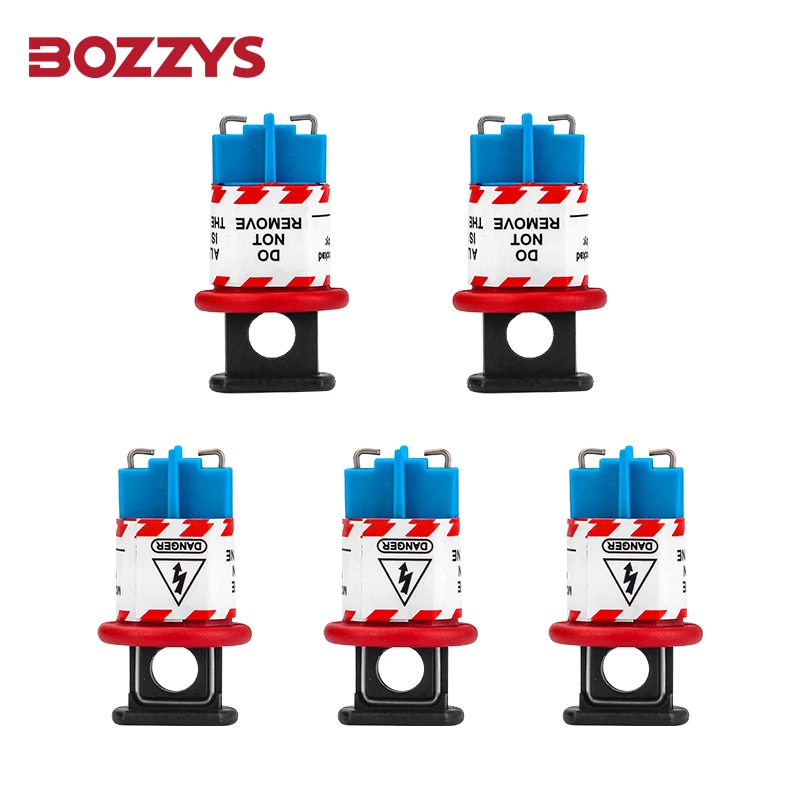 

BOZZYS Pin-In Standard Miniature Circuit Breaker Lockout for Electrical Switch Isolate Lockout with Hole Spacing Less than 12MM